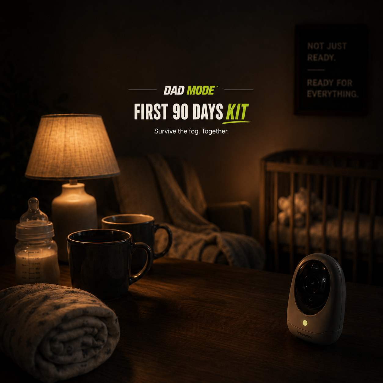 Dad Mode First 90 Days planner with household routine and night-shift tools